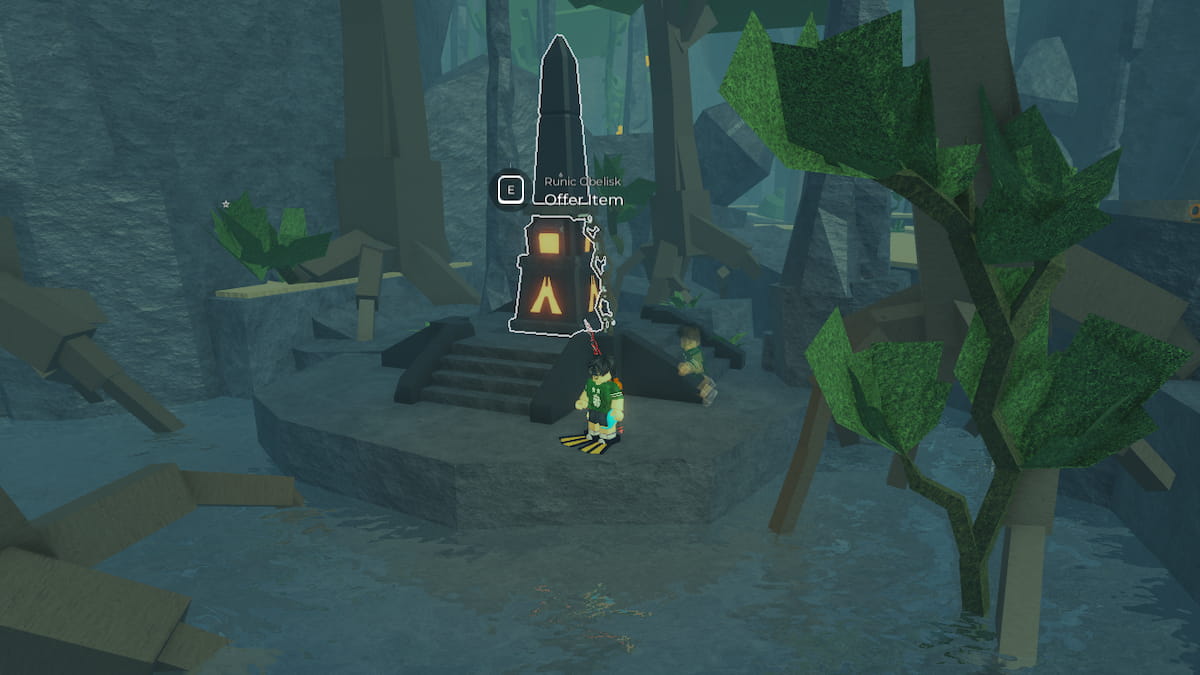 Un obélisque orange