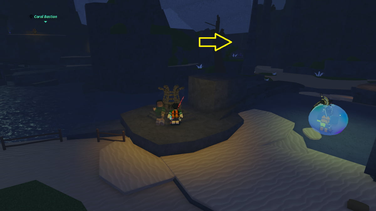 L'entrée du reliquaire englouti