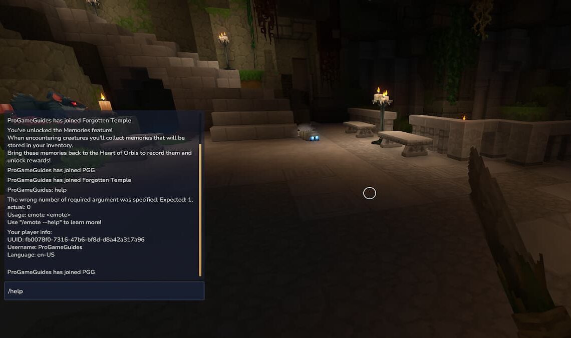 The Console Command Chat Box