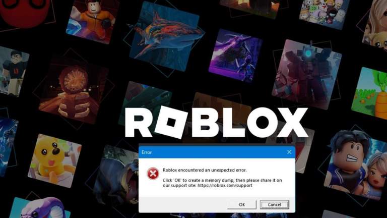 Roblox a rencontré une erreur inattendue dans le correctif de vidage de la mémoire