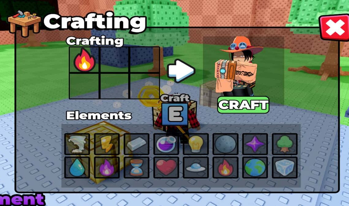 The Crafting Table in Craft Anime