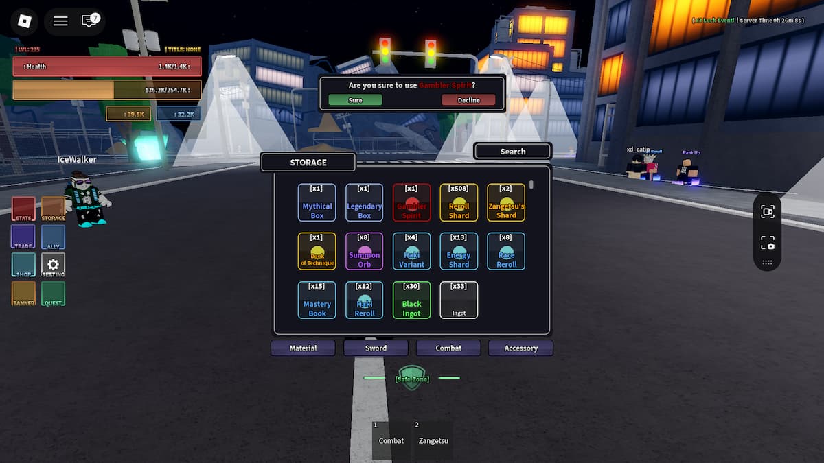 Obtenez l'esprit du joueur dans Rogue Piece