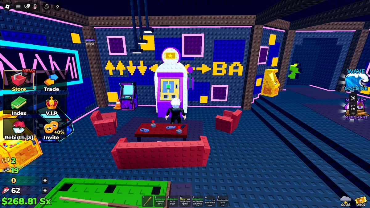 Échapper au tsunami pour Brainrots Arcade Machine