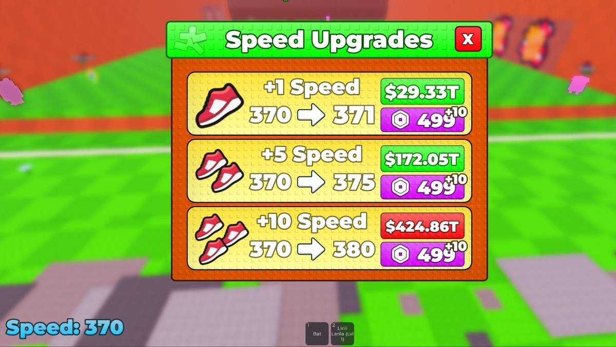 Amélioration de la vitesse dans les journaux d'évasion pour Brainrots