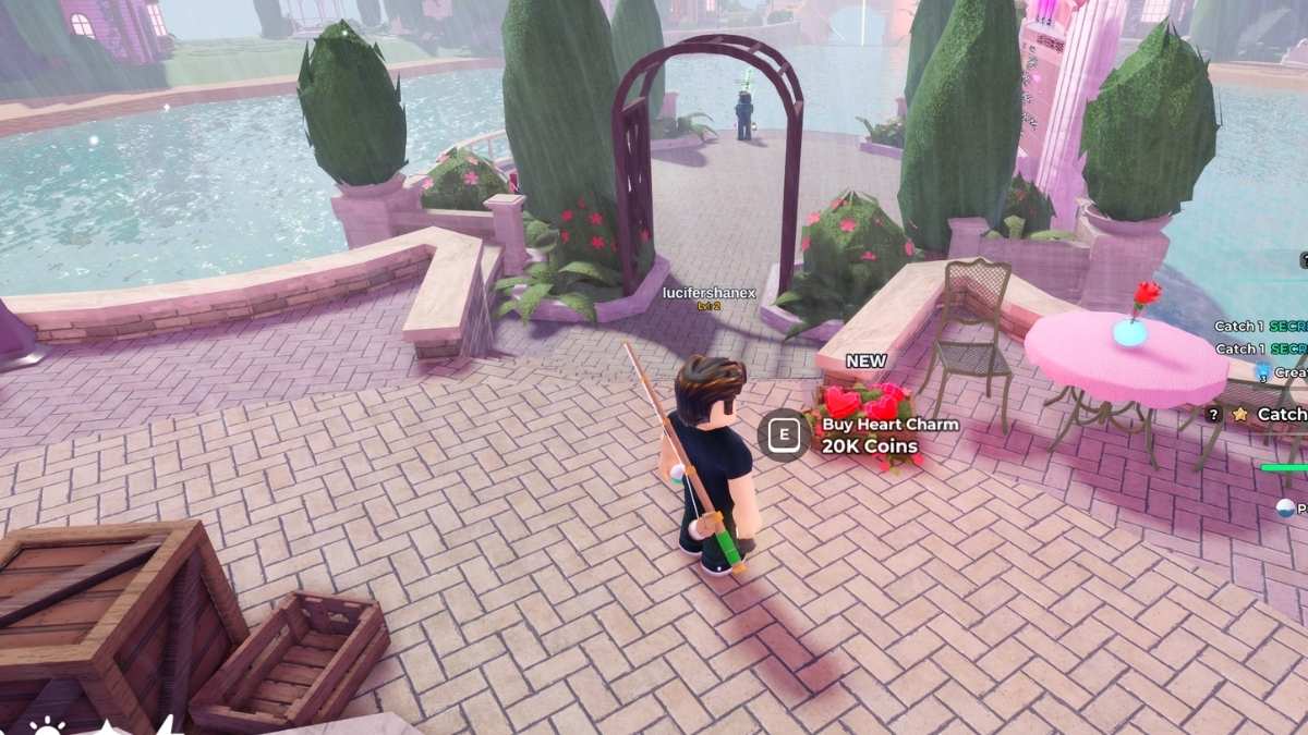 Charme de coeur lors de l'événement de la Saint-Valentin dans Fish it