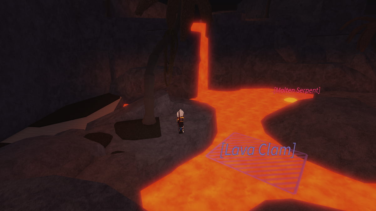 Une piscine de palourdes de lave à Fisch