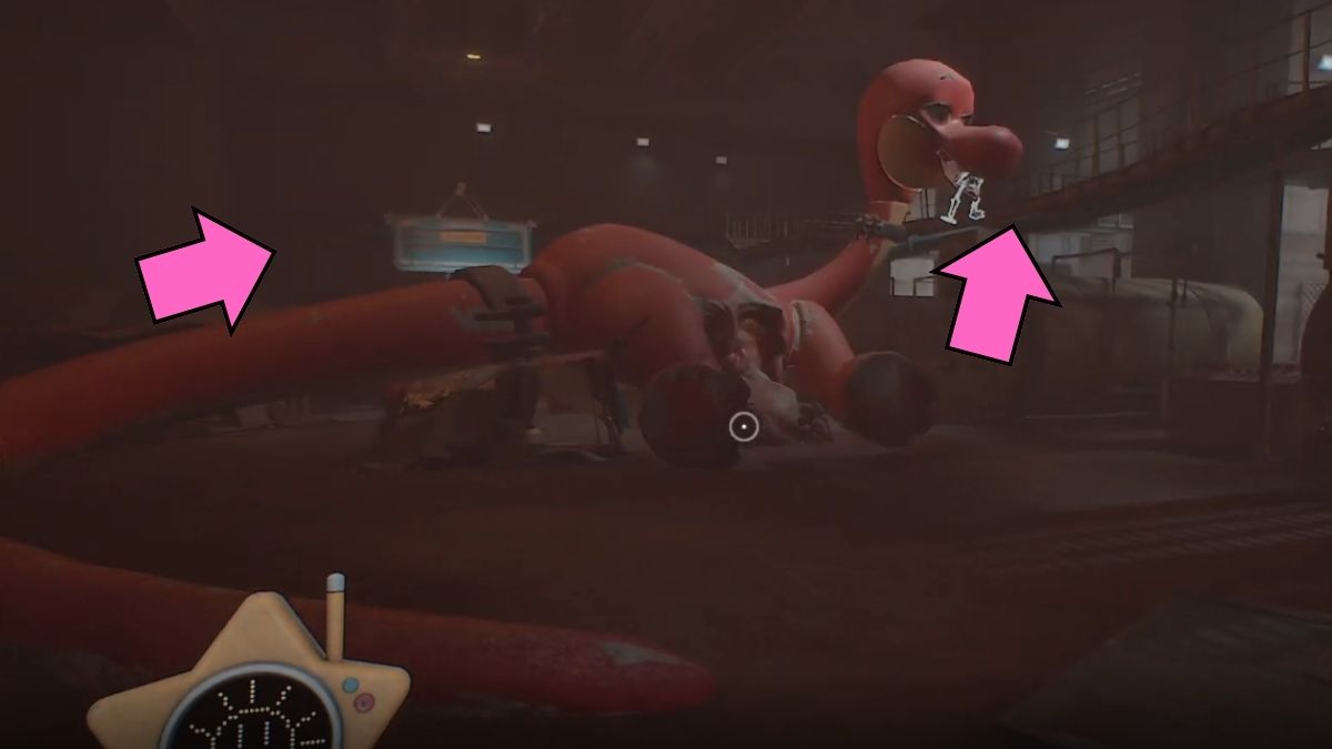 Emplacement du Gearpack dans Poppy Playtime Chapitre 5