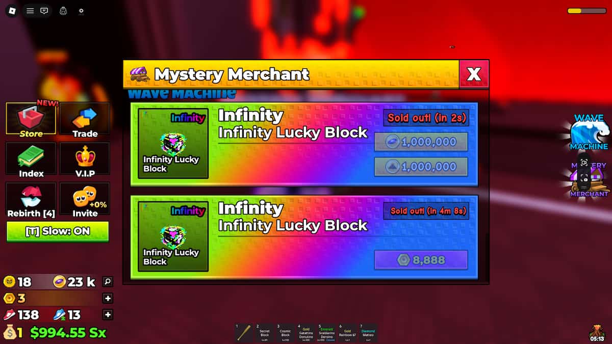 Marchand mystère dans Escape Tsunami pour Brainrots