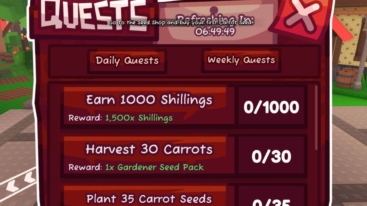 Quêtes Jardin Horizons