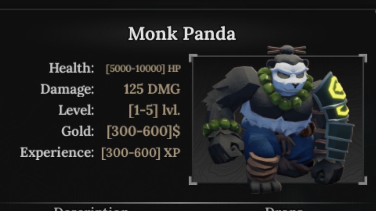 Panda moine