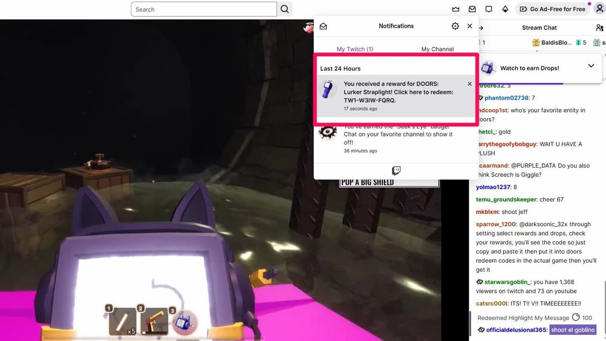 Portes Twitch Drops Codes