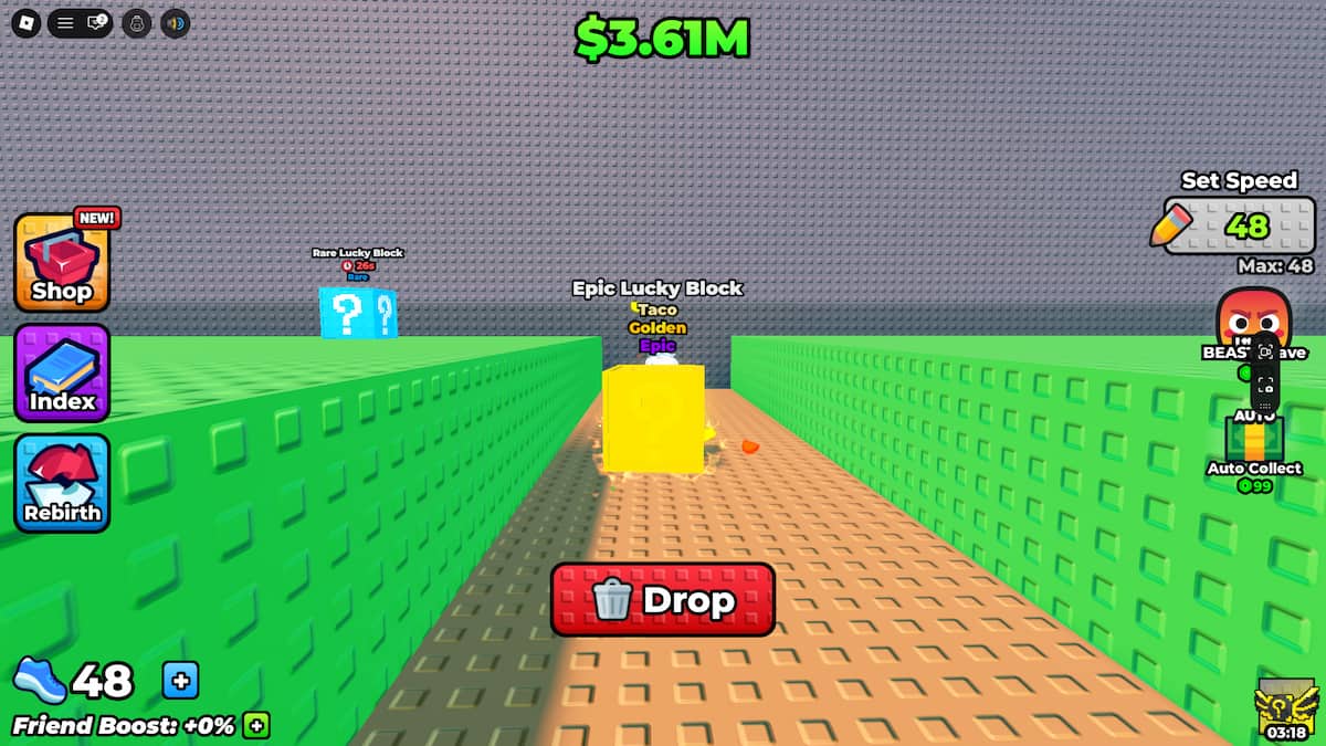 Mutations dans les vagues d'évasion pour les blocs chanceux