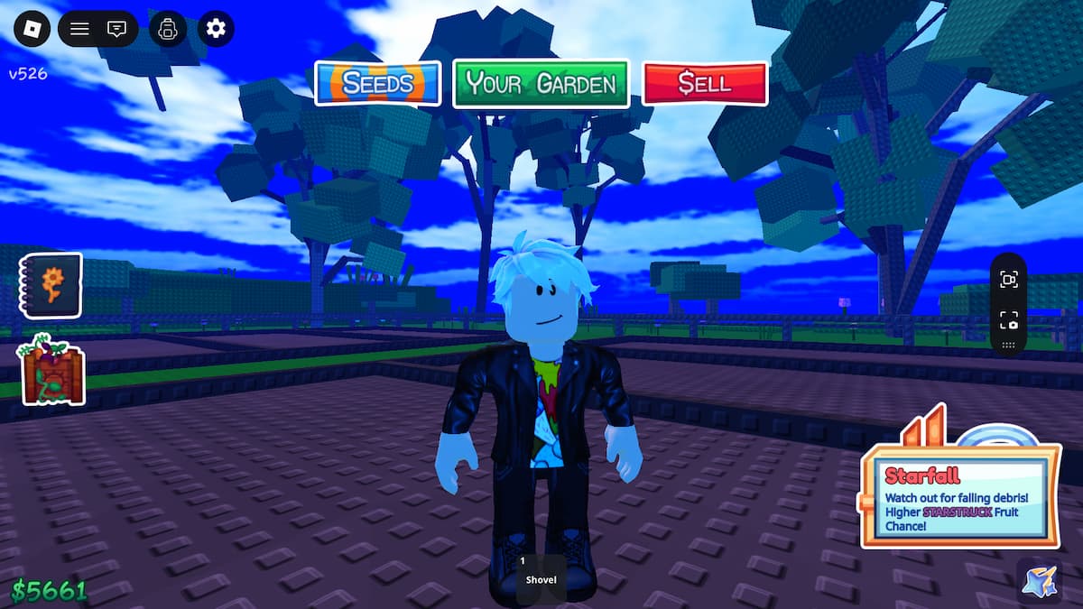 Météo Starfall à Garden Horizons