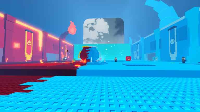 Échapper au tsunami pour l'événement Brainrots Fire and Ice