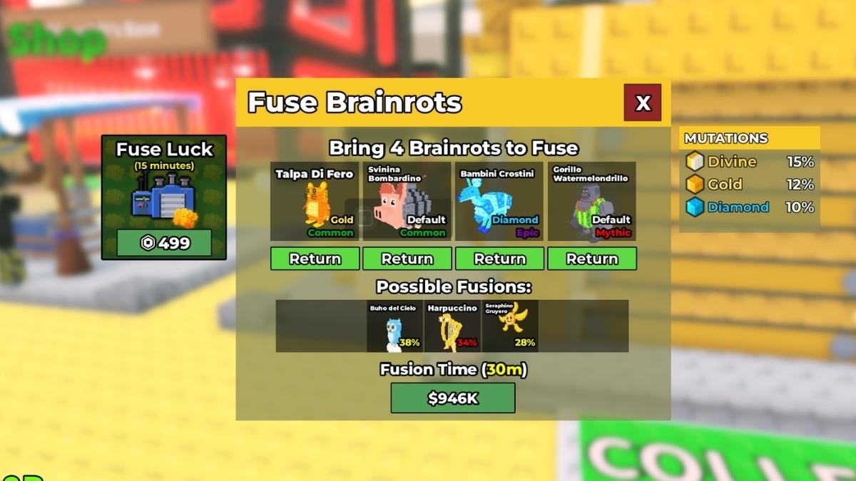 Brainrots dans la mise à jour Steal A Brainrot