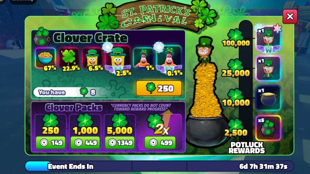 Jalons de l'événement dans Bob l'éponge TD