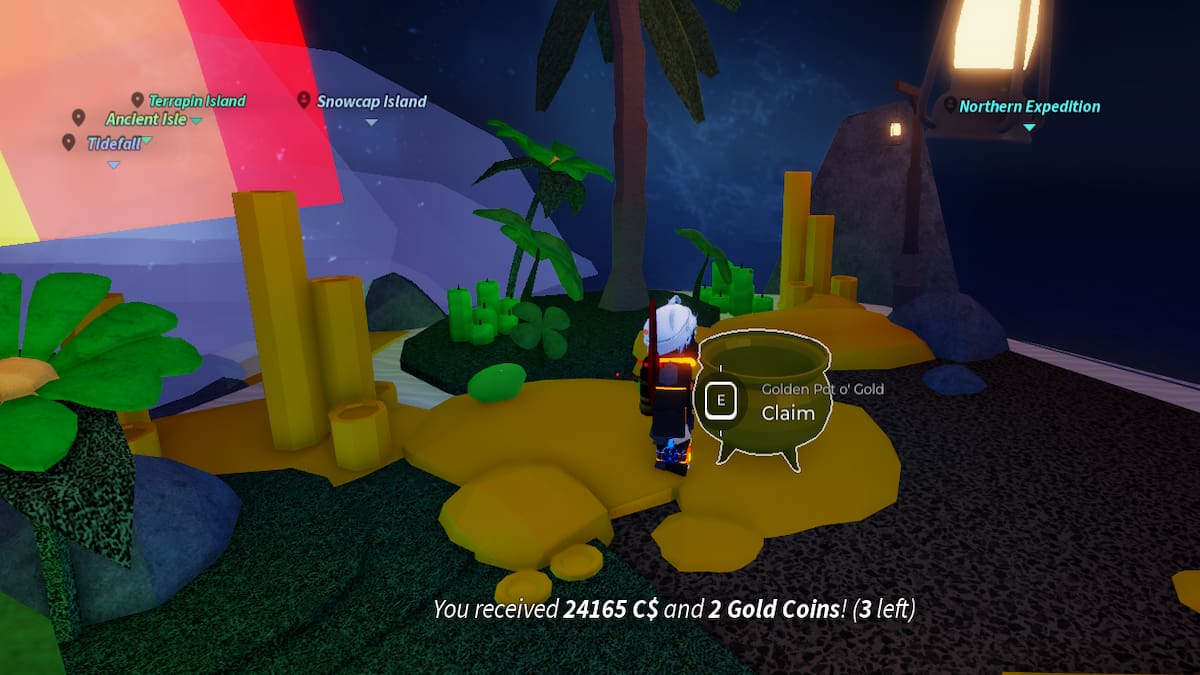 Un pot d'or en poisson