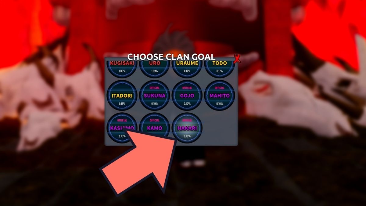 Clan Hakari dans Kaizen Roblox