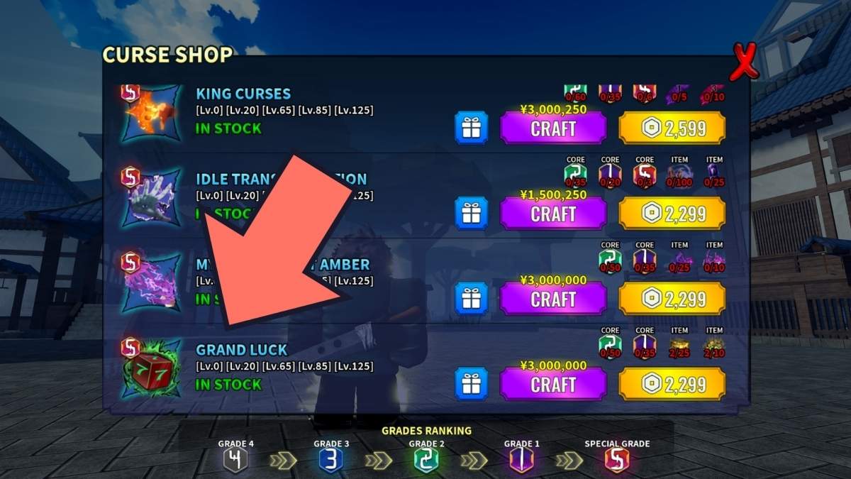 Technique maudite de grande chance dans Kaizen