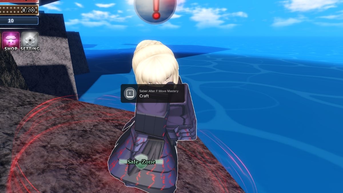 Saber Alter F Déplacer le PNJ dans Sailor Piece