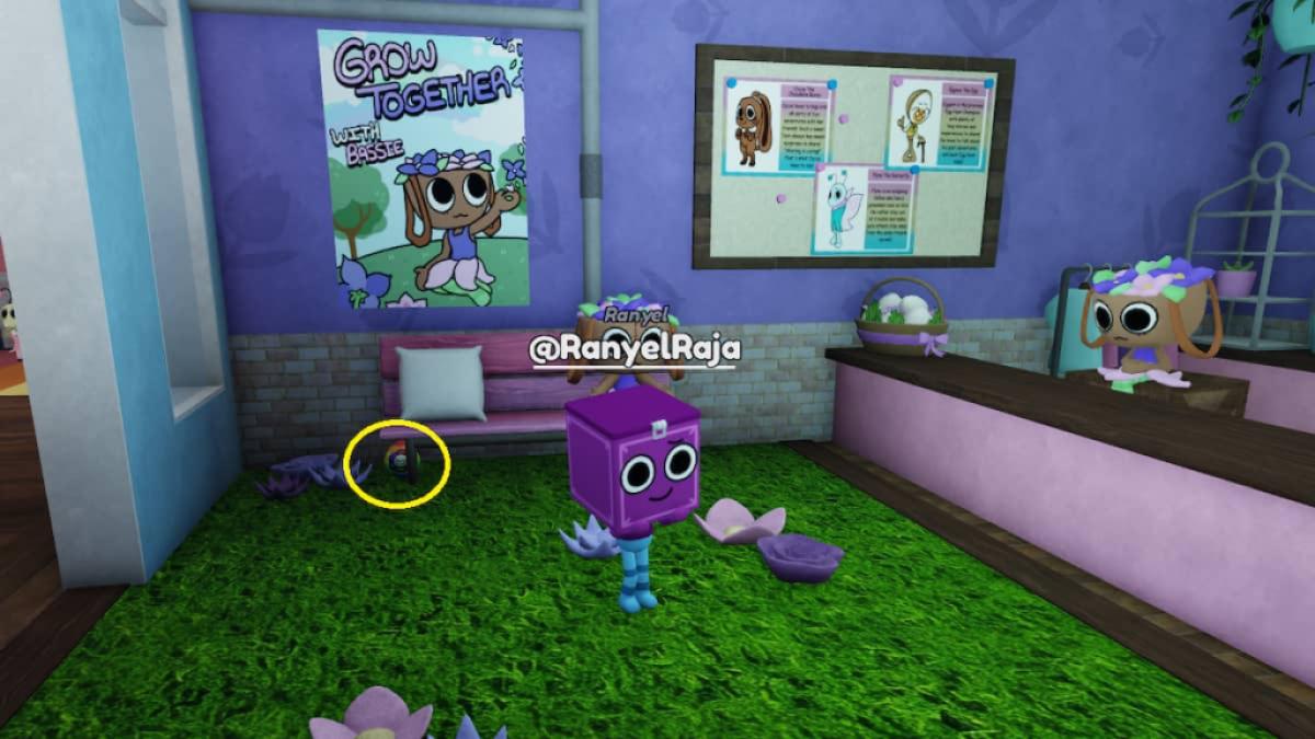 Un œuf de Pâques dans le monde de Dandy