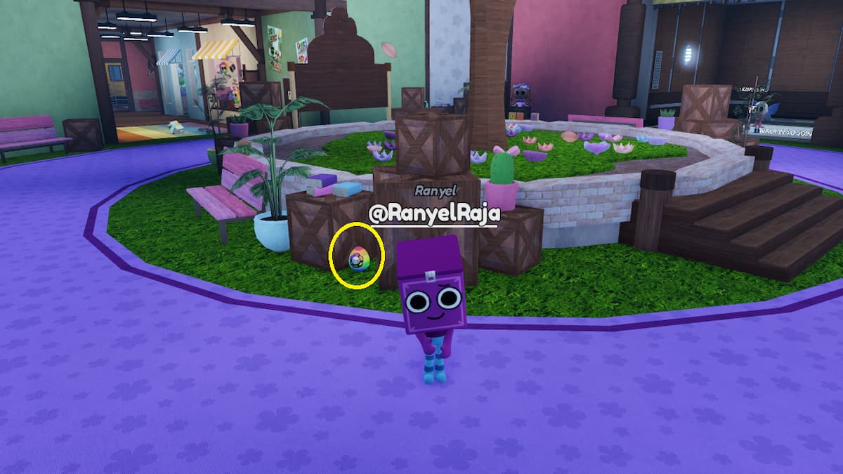 Un œuf de Pâques dans le monde de Dandy