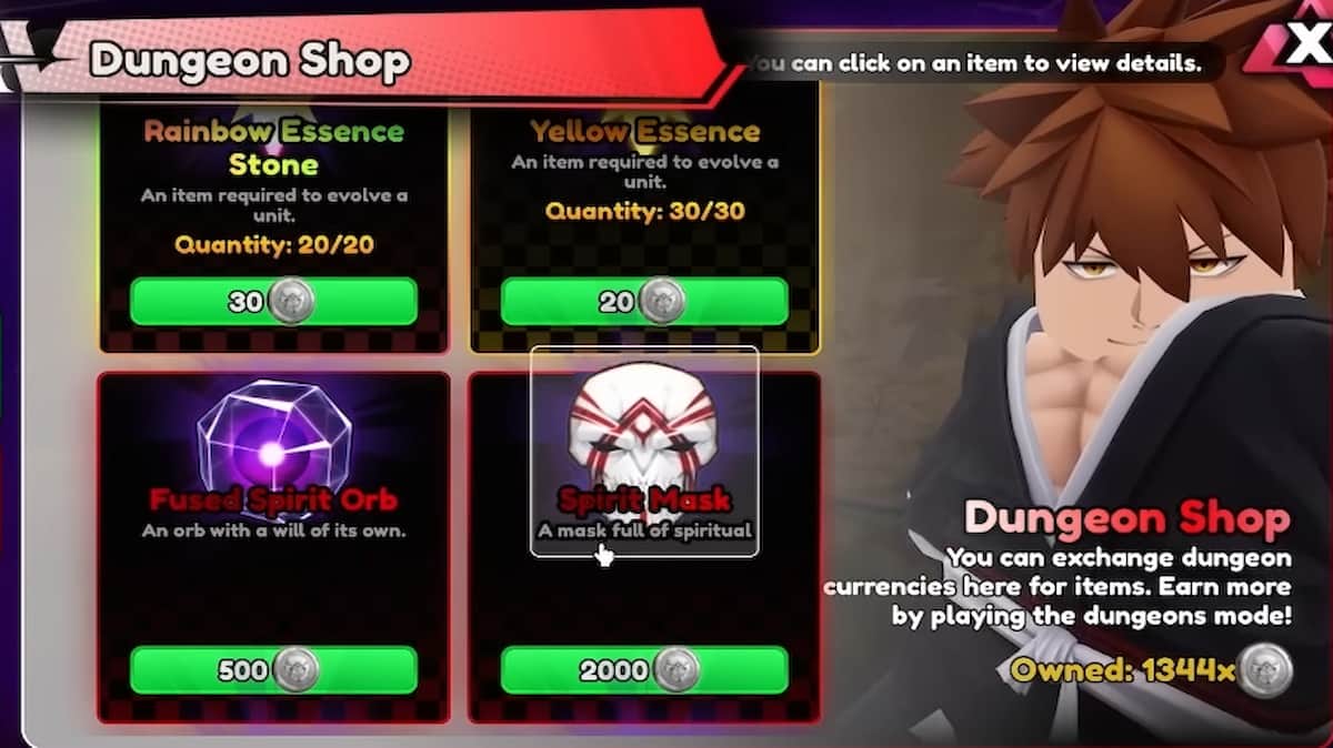 La boutique du donjon du monde souterrain