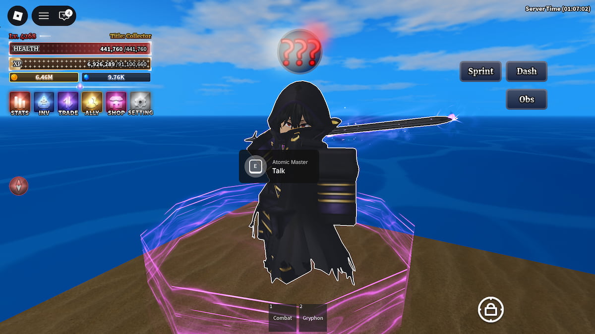 Débloquez Atomic F Move dans Sailor Piece