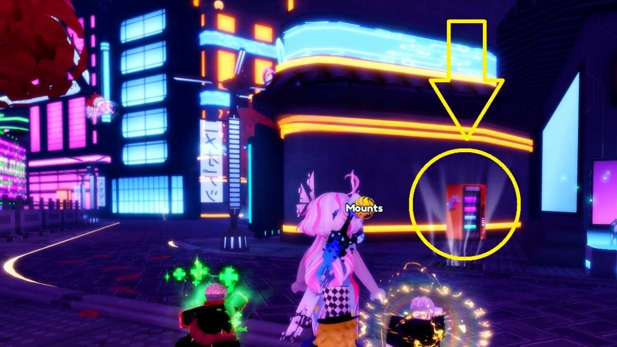 3 Surcharge d'anime de tous les emplacements de distributeurs automatiques