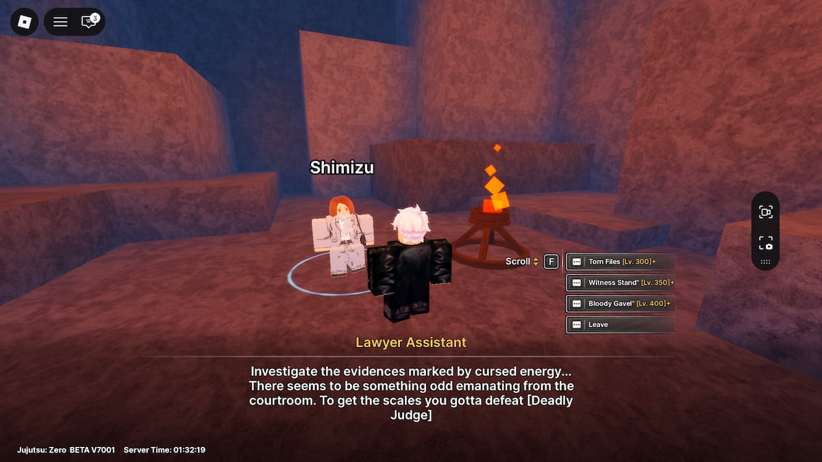 Emplacement du PNJ Shizimu dans Jujutsu Zero