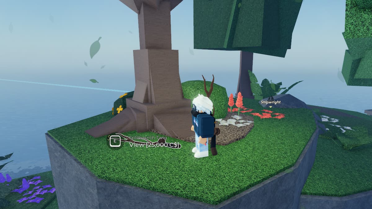 La tige de brindille fendue en poisson