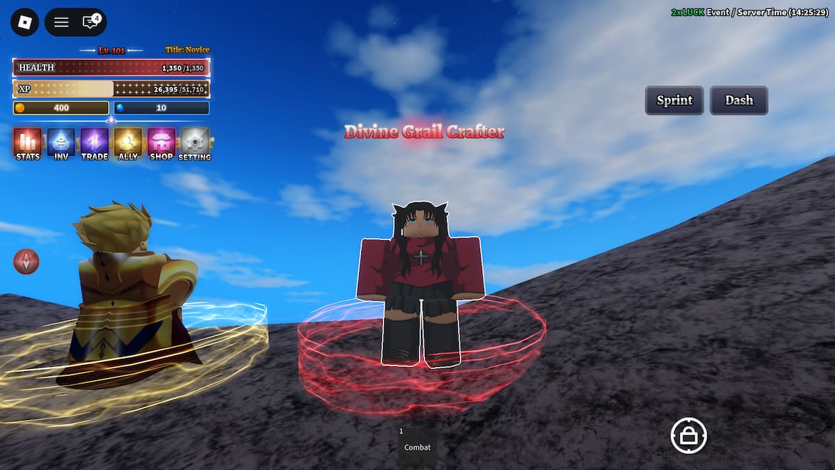 PNJ artisan du Graal Divin chez Sailor Piece