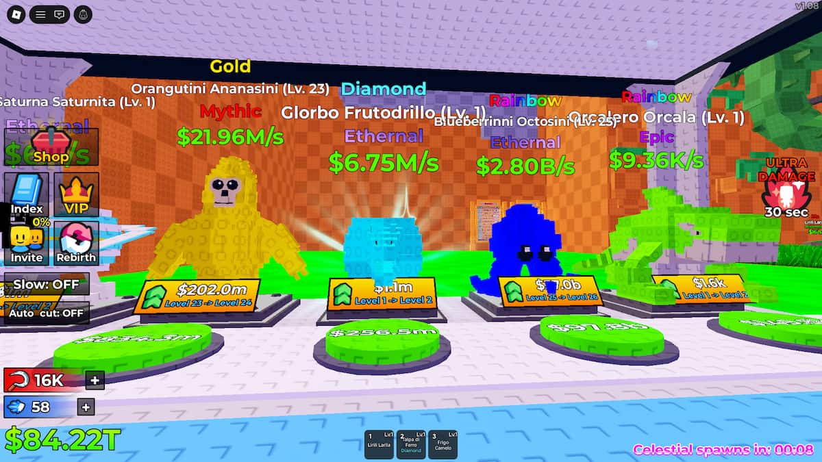 Coupez l'herbe pour les multiplicateurs de mutation Brainrots