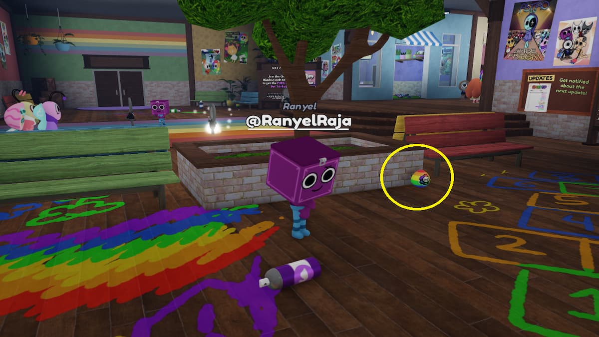 Un œuf de Pâques dans le monde de Dandy