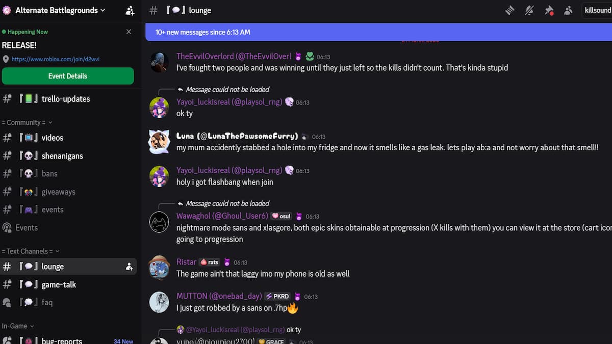 La discorde des champs de bataille alternatifs