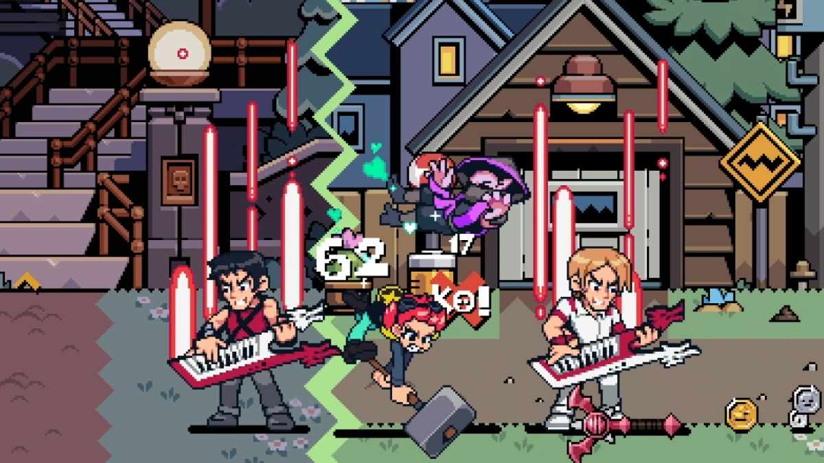 Combattre Kaptor dans Scott Pilgrim EX