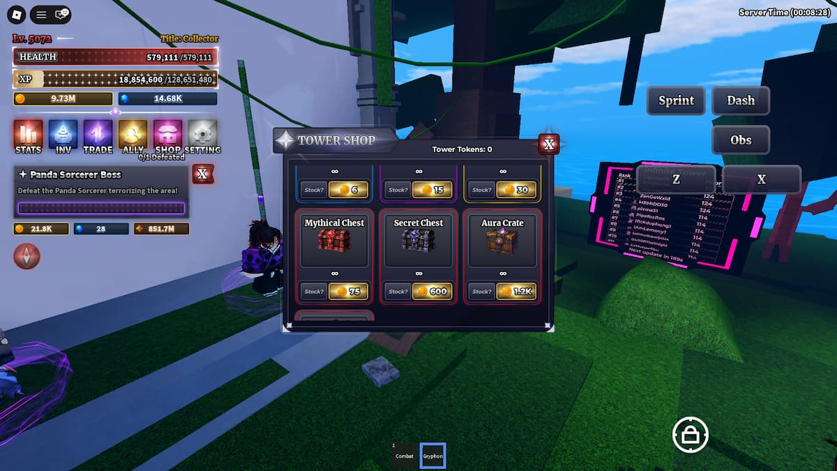 Obtenez des caisses Aura dans Sailor Piece