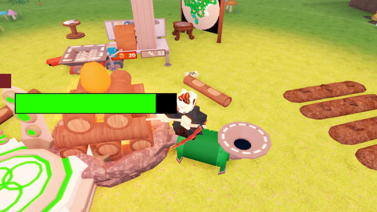 L'œuf lumineux dans 99 nuits dans la forêt