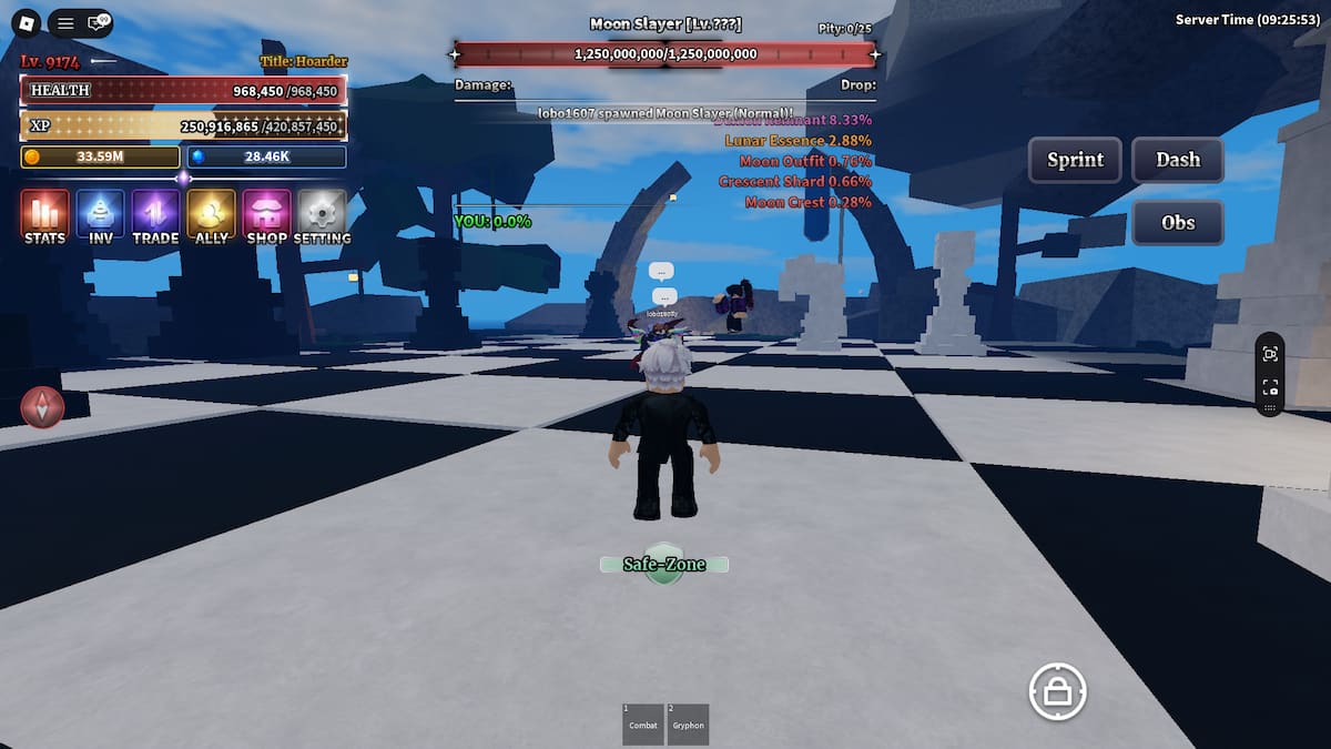 Moon Slayer Boss dans Sailor Piece