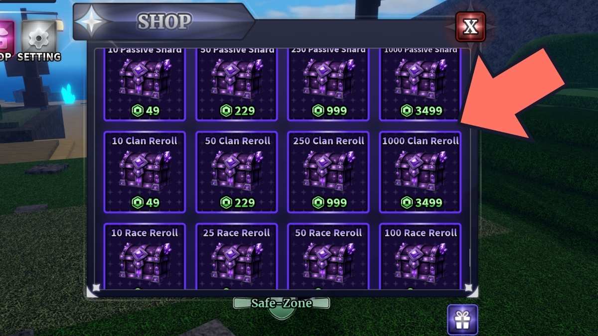 Relances de clan dans Sailor Piece