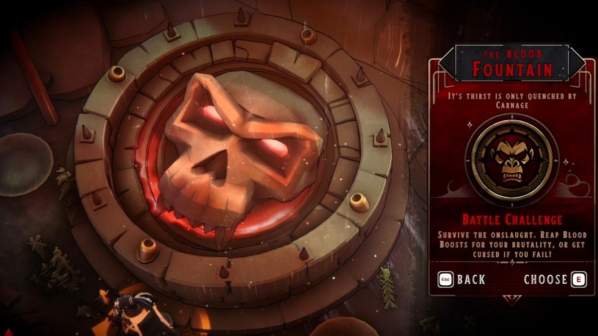 Défi de la fontaine de sang dans Cursed Blood