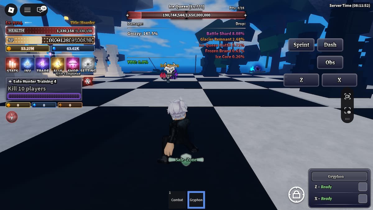 Faire apparaître le boss de la reine des glaces dans Sailor Piece