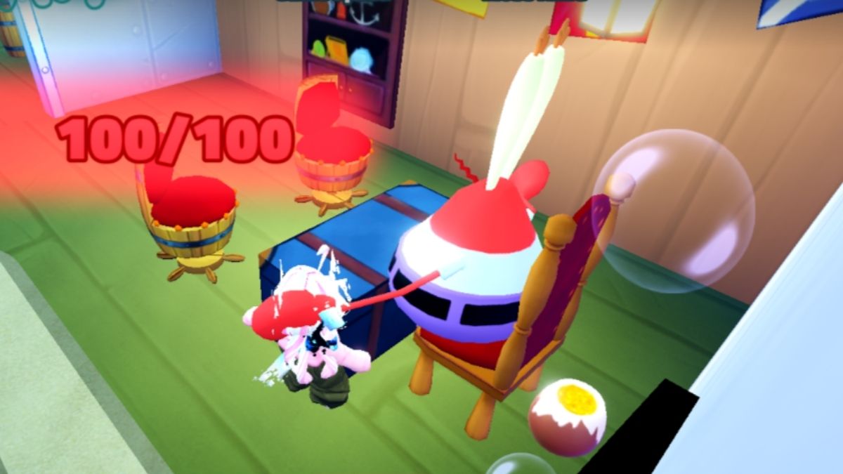 Emplacement des œufs Bob l'éponge TD