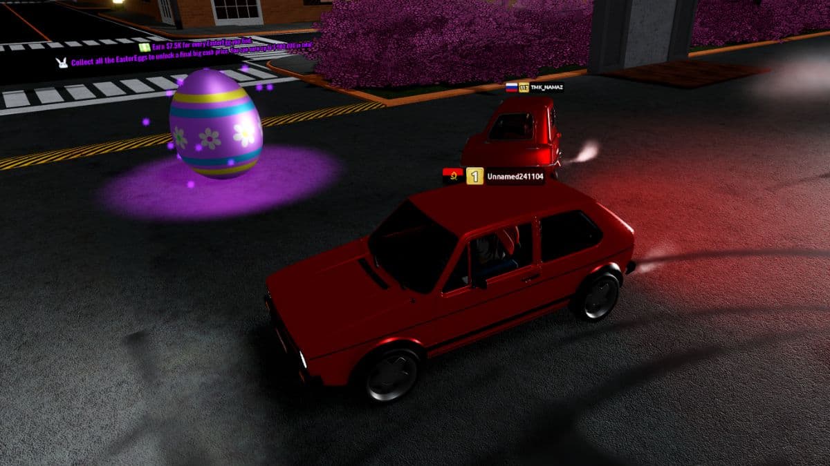 Oeuf de Pâques n°1 dans la conduite automobile réaliste