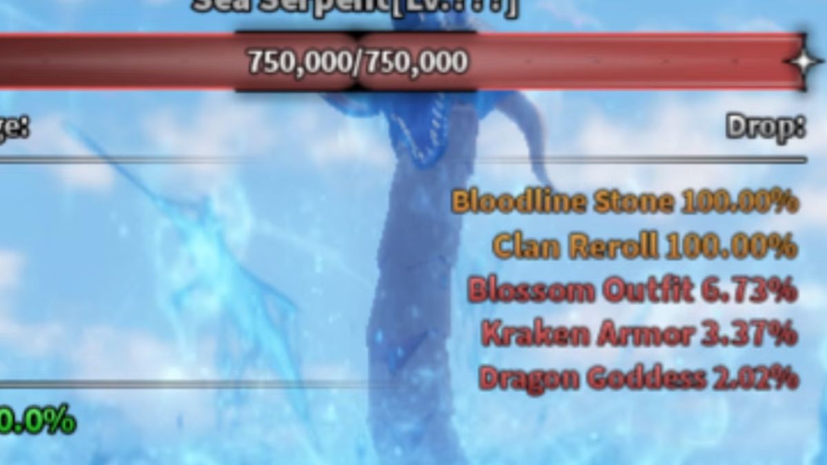 La bête marine laisse tomber un morceau de marin