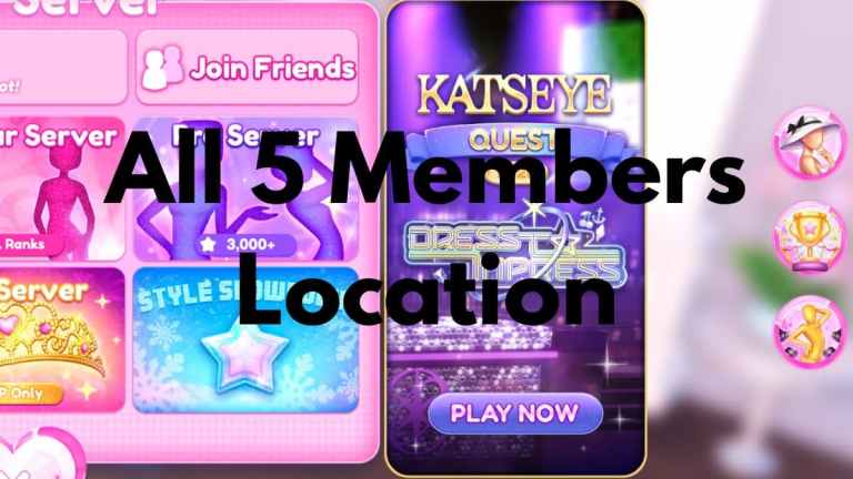 Les 5 emplacements membres de Dress to Impress (DTI) – Quête KATSEYE