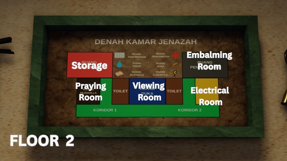 Plan du deuxième étage