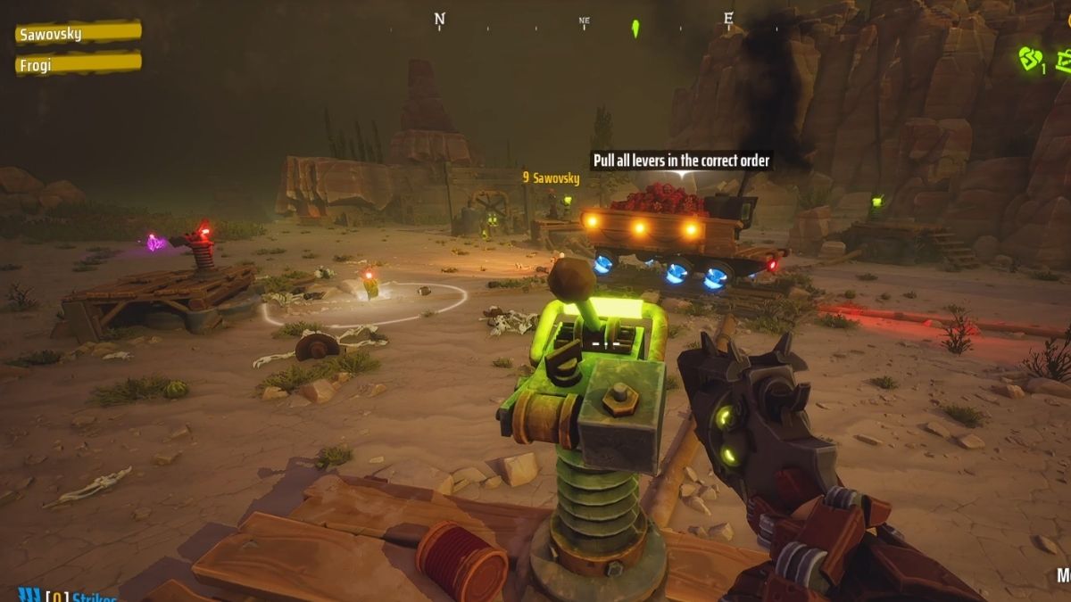 Objectif sur une carte Far Far West