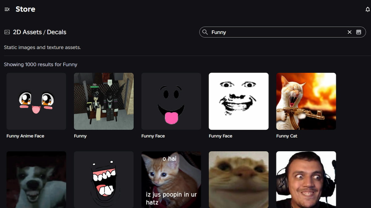 Le menu des décalcomanies dans Sailor Piece