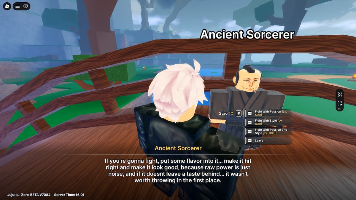 PNJ sorcier ancien dans Jujutsu Zero